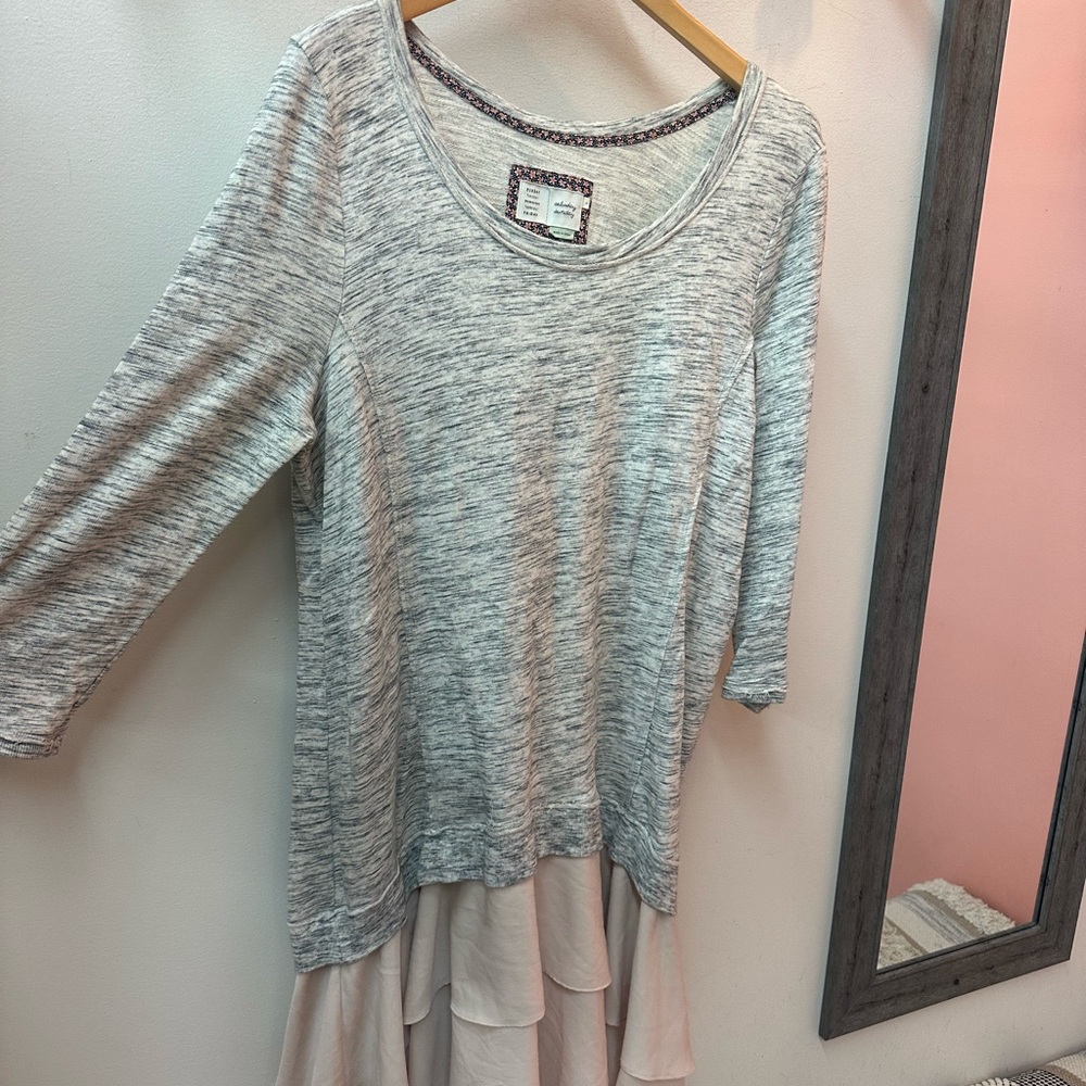Anthropologie Saturday Sunday Ruffle Sweater Dress - Picture 2 of 4